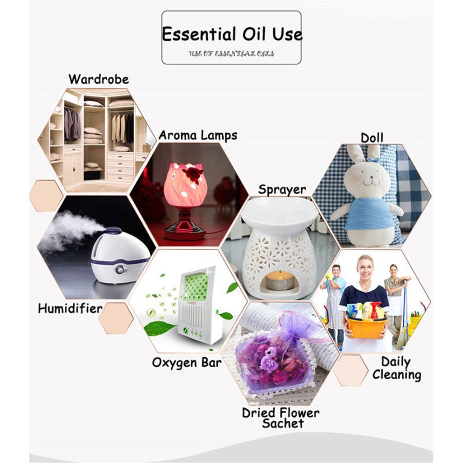 Aroma Terapi Aromatherapy Essential Oil Humidifier isi 12 Pcs 3ml