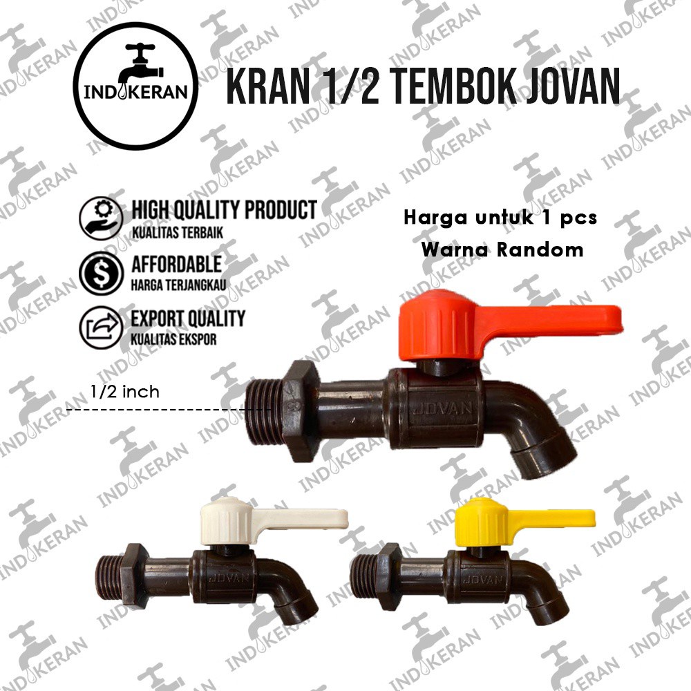INDOKERAN - Kran JOVAN Tembok - 1/2 Inch