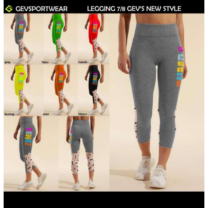 Celana Gevsportwear Leggings 7/8 Zumba New Style