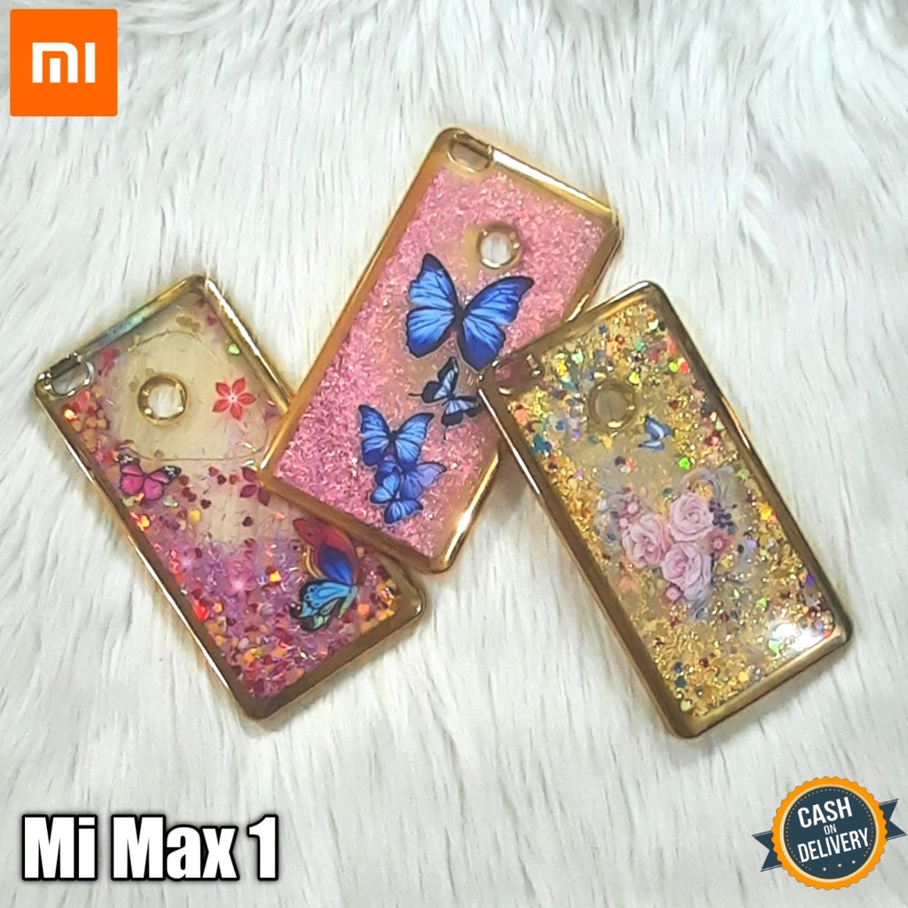 Case Xiaomi Mi Max 1 Softcase Water Gliter Jelly Chroom