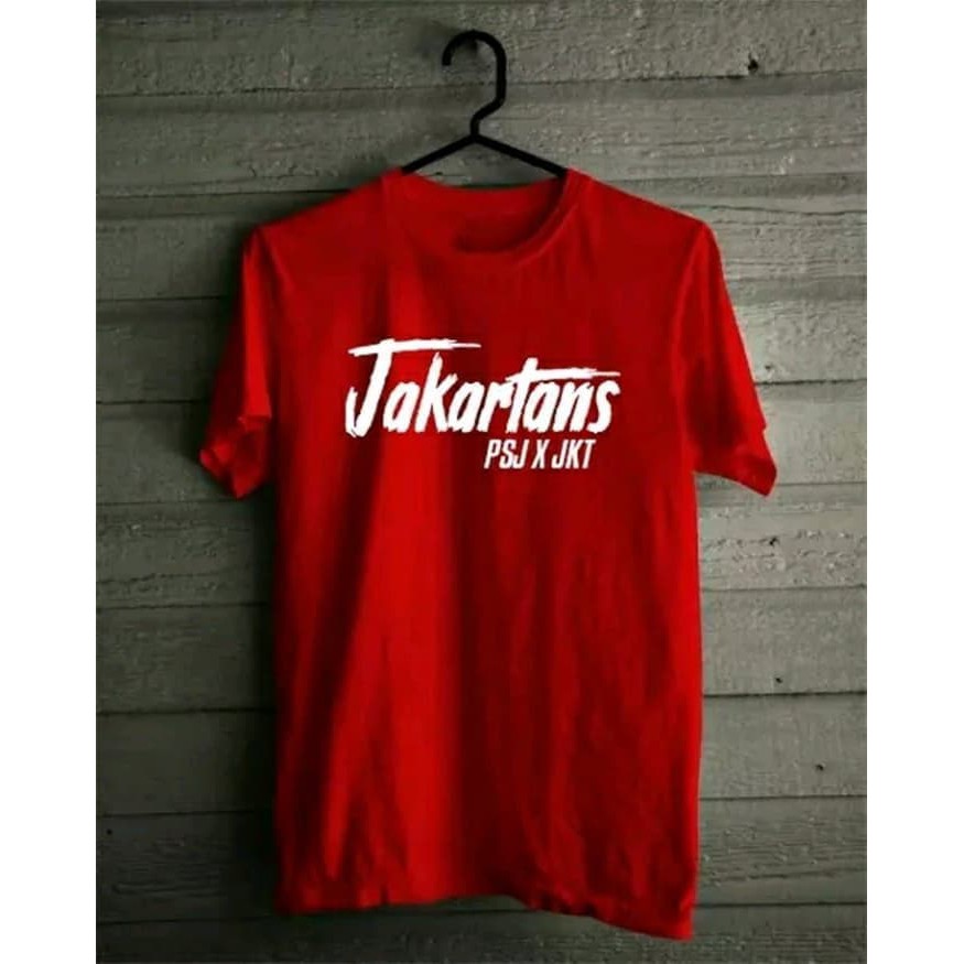 KAOS COMBED 30S BAJU PERSIJA JAKARTA JAKARTANS   THE JAK JAKMANIA MERAH