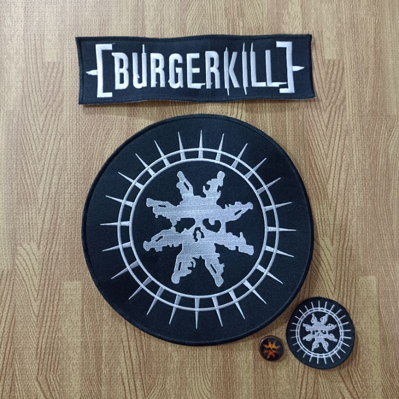 BACKPATCH BORDIR BURGERKILL SATU SET BEST QUALITY