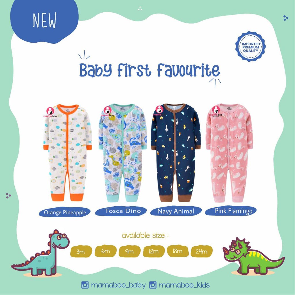 Baby First Favourite Sleepsuit Buka Kaki