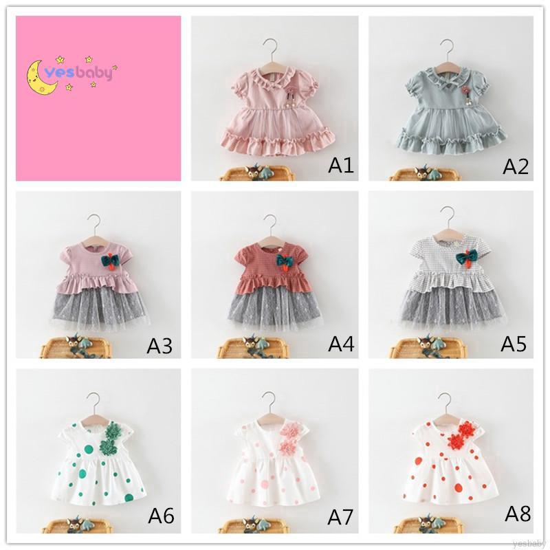 YESBABY Dress Anak Gaun Casual Model  Princess dengan Rok  