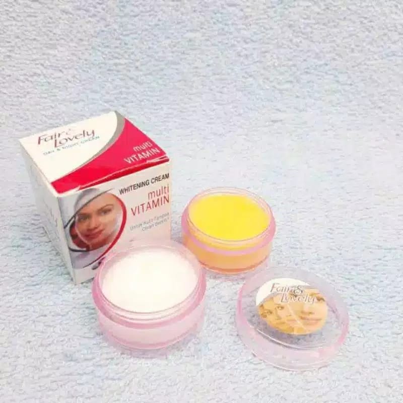 Paket Lengkap Fair&amp;Lovely-Glow&amp;Lovely Foam 50gr+Cream Mutifvitamin 25gr+Krim Susun Siang Malam+Bedak Revlon 2in1+Maskara Hitam+Lipstik Termurah