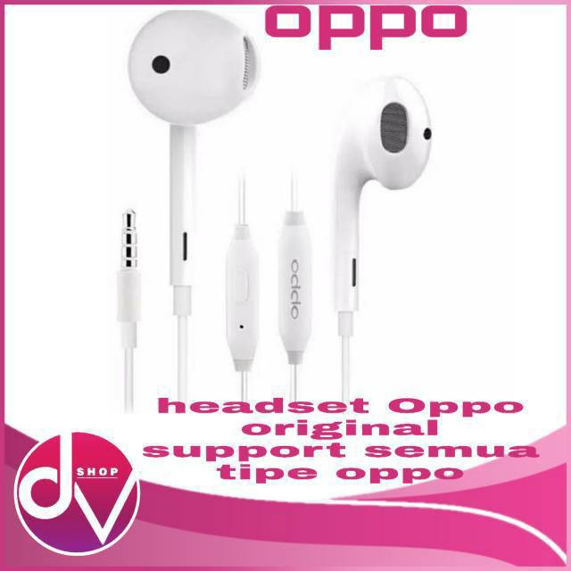 HEADSET OPPO ORIGINAL HANDSFREE EARPHONE F11 PRO F9 A3S A7 A5S F7 F5 FIND X R15 R11 R9 R7