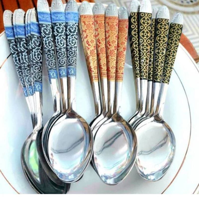 12 pcs Sendok Makan Batik Stainles