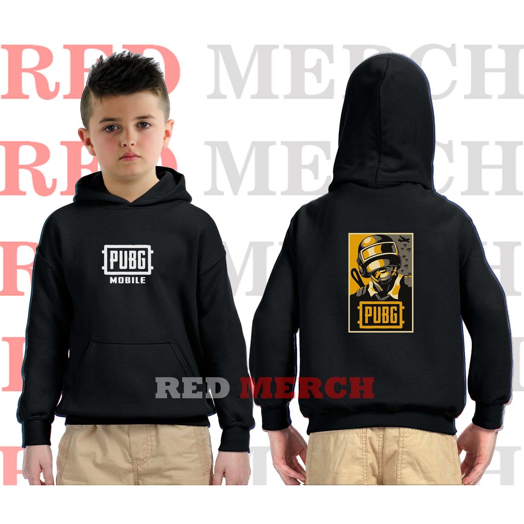 jaket hoodie anak pubg mobile art - Red Merch