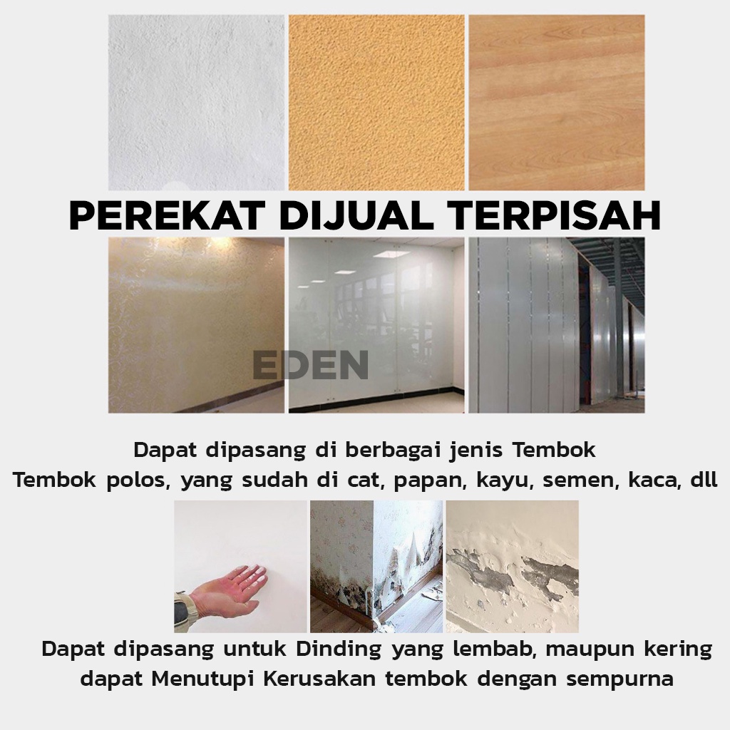 3D PVC Wall panel Dinding 50x50 cm &amp; 30x30CM Wallpaper MOTIF BUNGA  A | Dekor rumah | Home Decor | Wall Interior Dinding