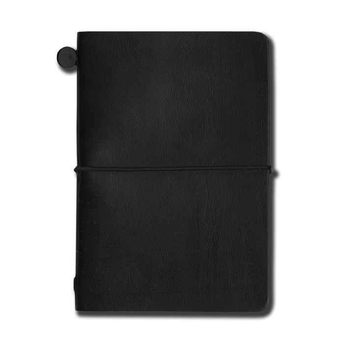 

(BISA COD) Figure Notes Traveler's Journal Leather - Black - Black