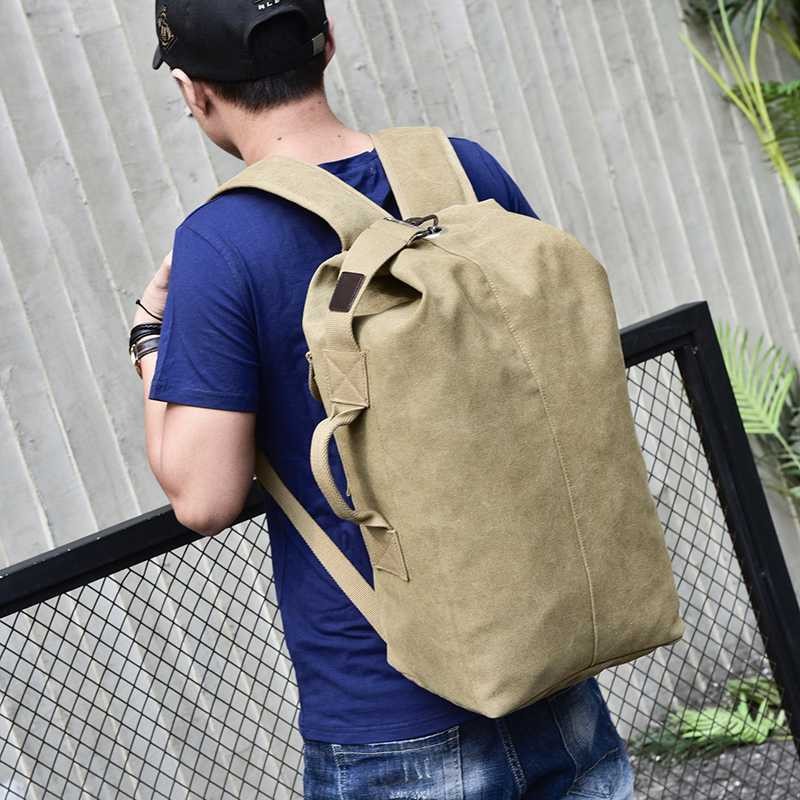 Tas Ransel Travel Kanvas Berkualitas Stylish Backpack Trendy Tahan Lama Kapasitas Luas Nyaman Dibawa