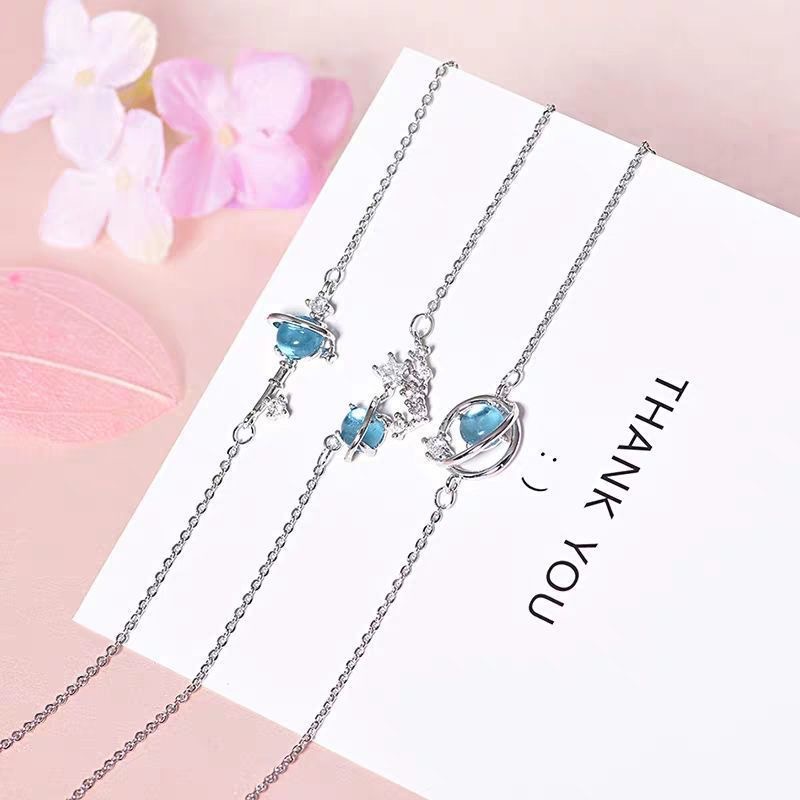 Dream Star Gelang Siswa Perempuan Korea Sederhana Sahabat Dua Atau Tiga Gadis Hadiah Sahabat Planet Semesta ins