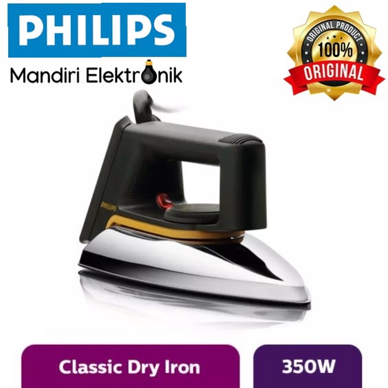 Setrika Philips HD1172 - Philips Dry Iron Setrika Classic HD 1172/99