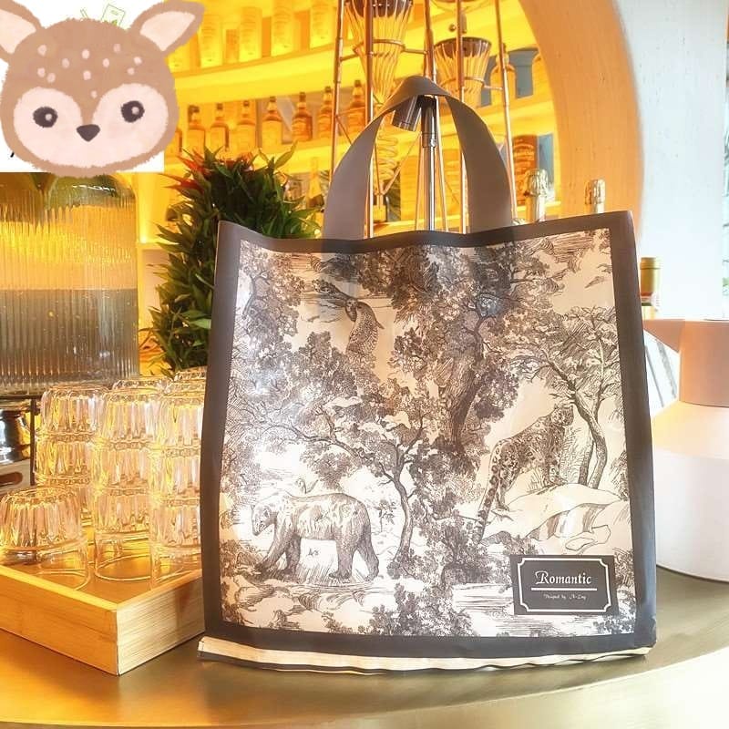 

tas kantong plastik kue snack cookies Forest Animal XL kresek goodie bag opp non paperbag bungkus kado hadiah