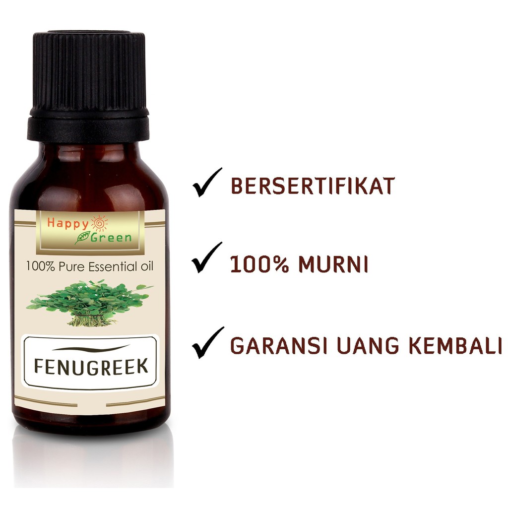 Happy Green Fenugreek Essential Oil - Minyak Fenugreek Murni