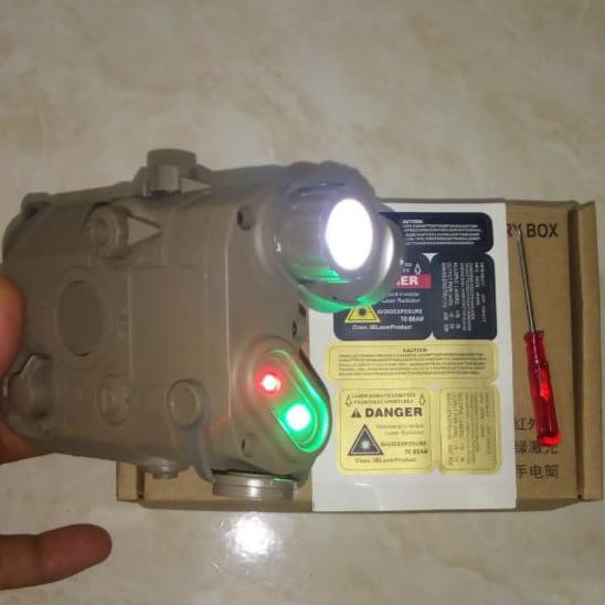 BARANG BARU anpeq peq 15 dummy dengan laser merah untuk airsoft dan wgg