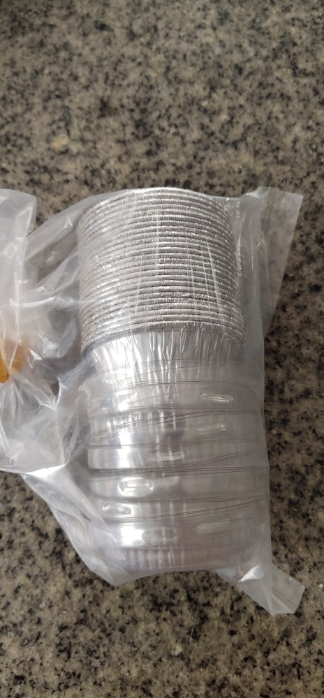 @25pcs Alumunium Foil Cup Rx-50 /aluminium Foil Cup Rx-50 + Lid