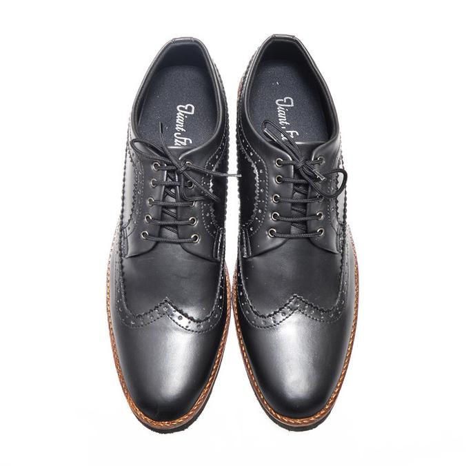 Promo Murah Ufootwears - Giant Flames Long Wing Black Sepatu Pria Casual Formal - Ca7Ea3