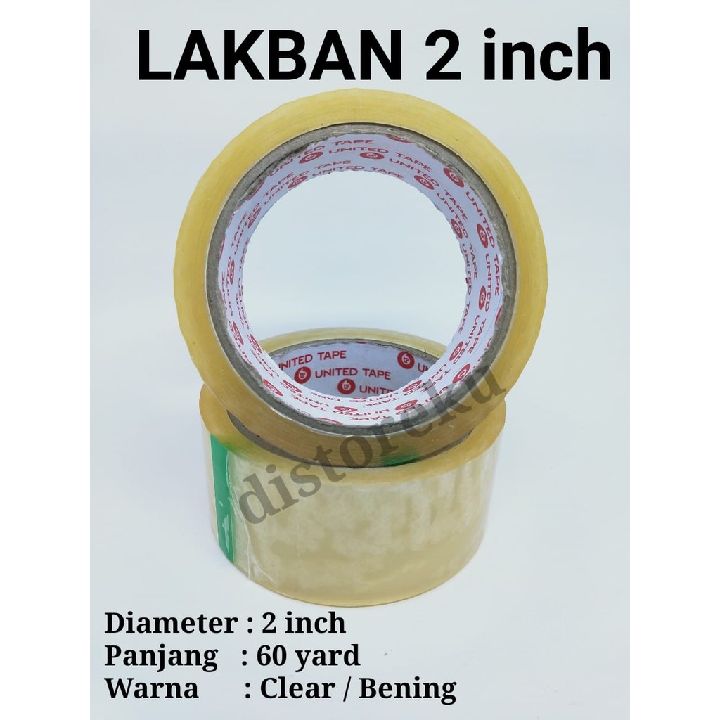 1pcs lakban bening / coklat 2inch kuat 60yard