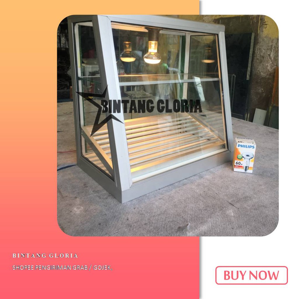ETALASE AYAM GORENG KENTANG GORENG WARMER BOX FRIED CHICKEN