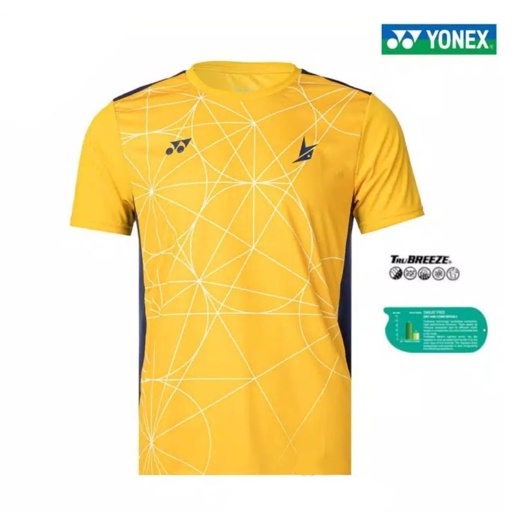 New Limited Kaos / Jersey Yonex Lindan Edition 1808 COC Lemon Chrome