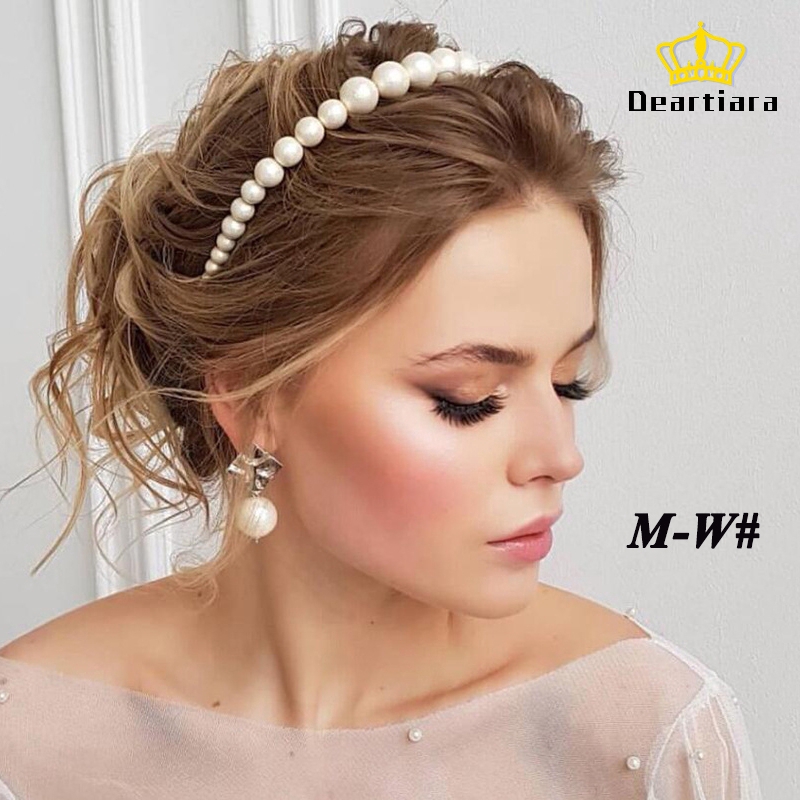 Bando Headband Aksen Mutiara Gaya Korea Untuk Wanita 6 Gaya