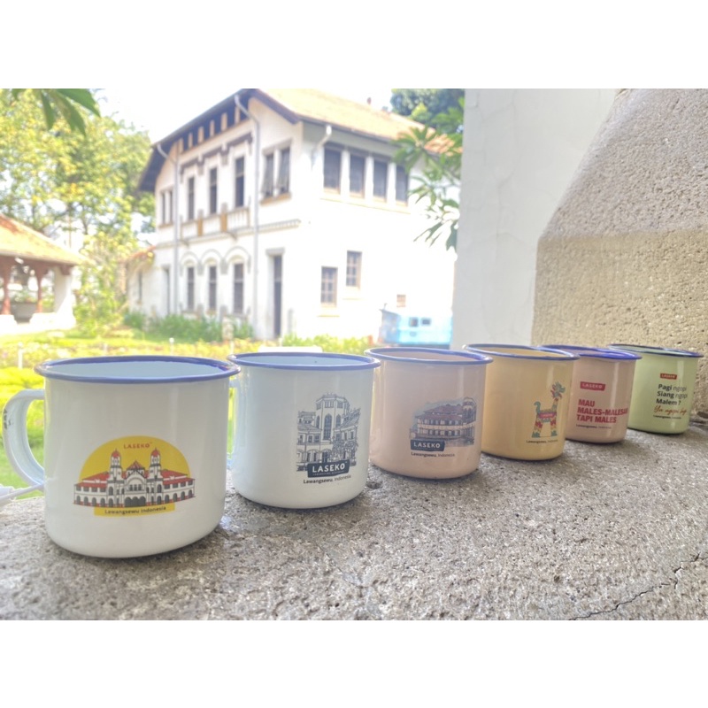 Enamel Mug lawangsewu Semarang sablon decal