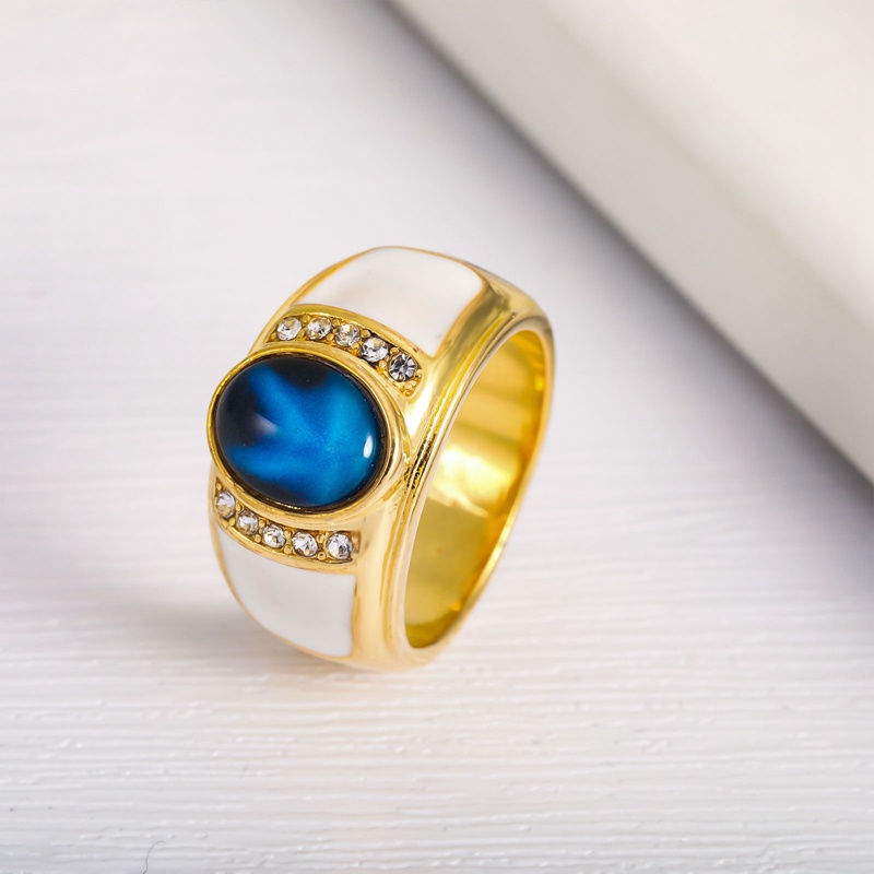 Sapphire Cincin Princess Kerajaan Hias Safir Untuk Wanita