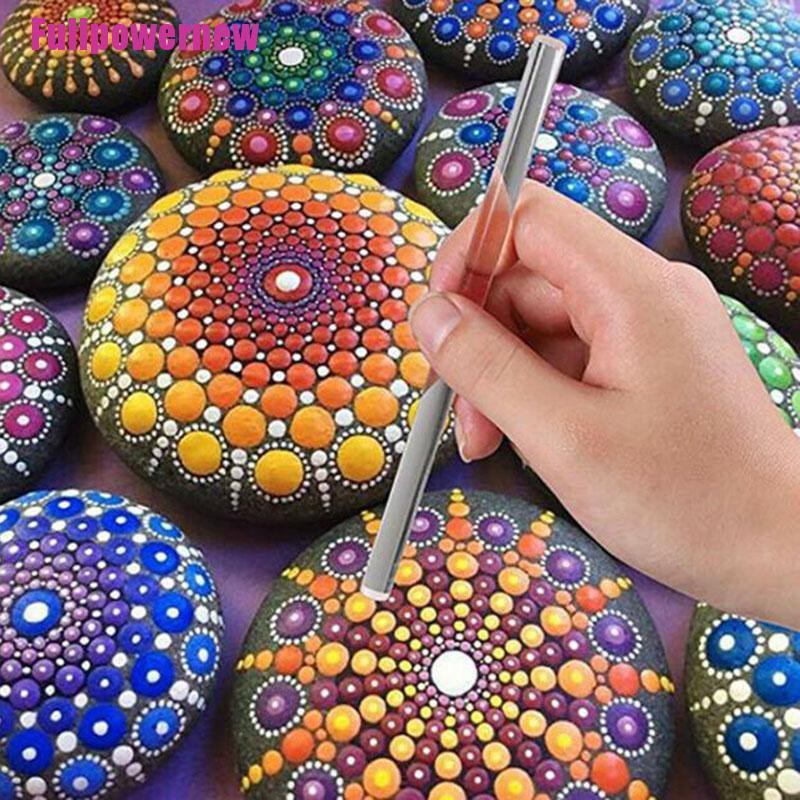 

FREE ONGKIR 33PCS MANDALA DOTTING TOOLS FOR ROCK PAINTING KIT DOT ART ROCK PEN PAINT STENCIL