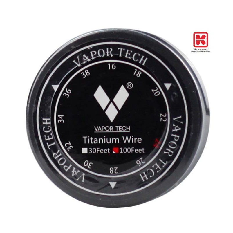 Vapor Tech Wire Titanium 24 GA 100 Feet [30.5 Meter] KiswaraBandung