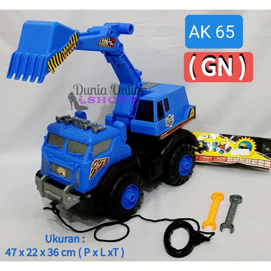 ( DOS ) Mainan Anak Mobil Truk Keruk Blego Plastik Truck Construction AK65