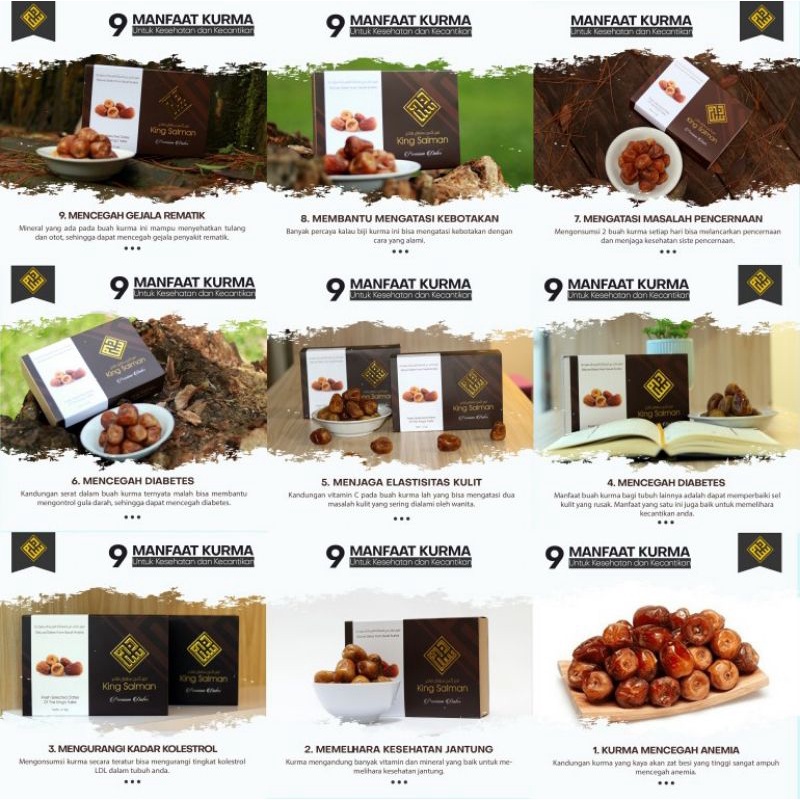 Kurma King Salman dan Kurma King Ajwa kurma premium ORI 100%