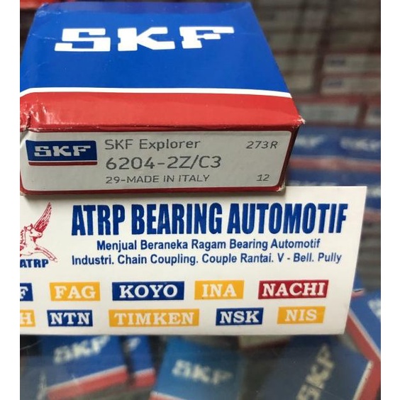 ✲ BALL BEARING 6204 2Z/C3 SKF ❈