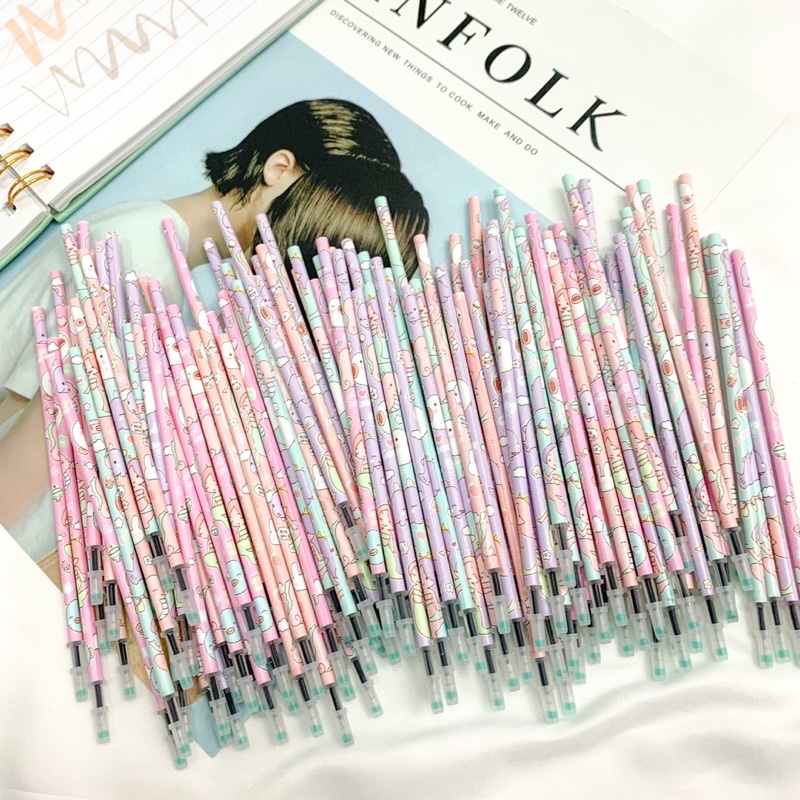 reffil isi pulpen pena pen tinta isi ulang ready kado unik warna pastel random lilac kado unik ready-1