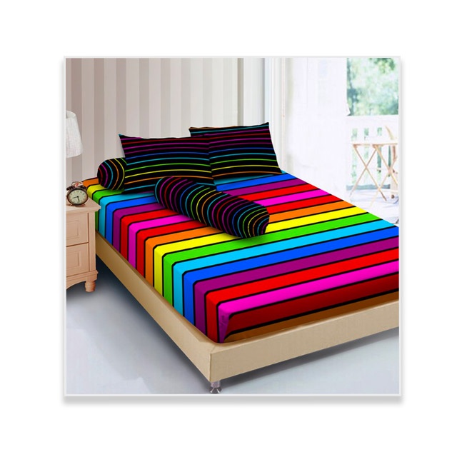 iSpreii Kintakun D Luxe motif RAINBOW uk 180x200cm Shopee 