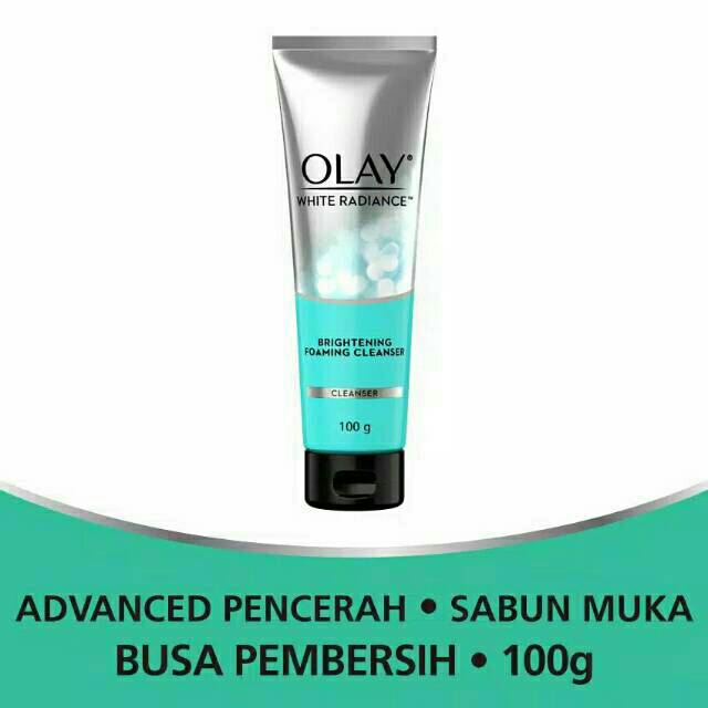 Olay white radiance foaming cleanser 100g/Olay facial foam/Olay sabun muka/Olay white radiance