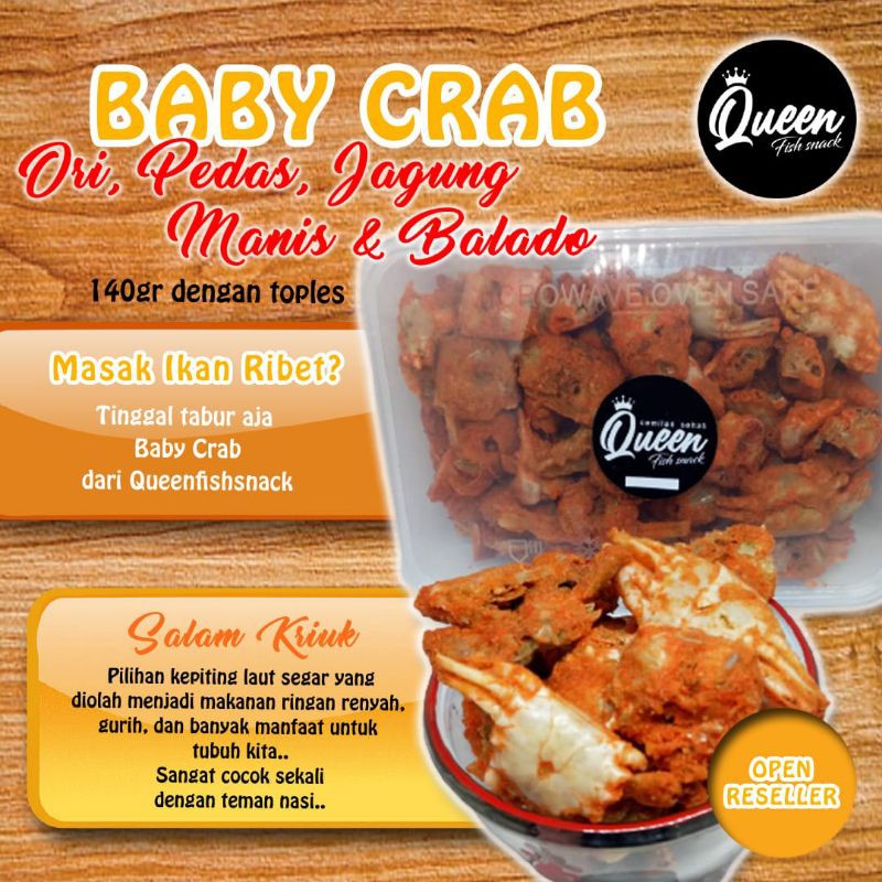 

Baby Crab (kepiting) crispy