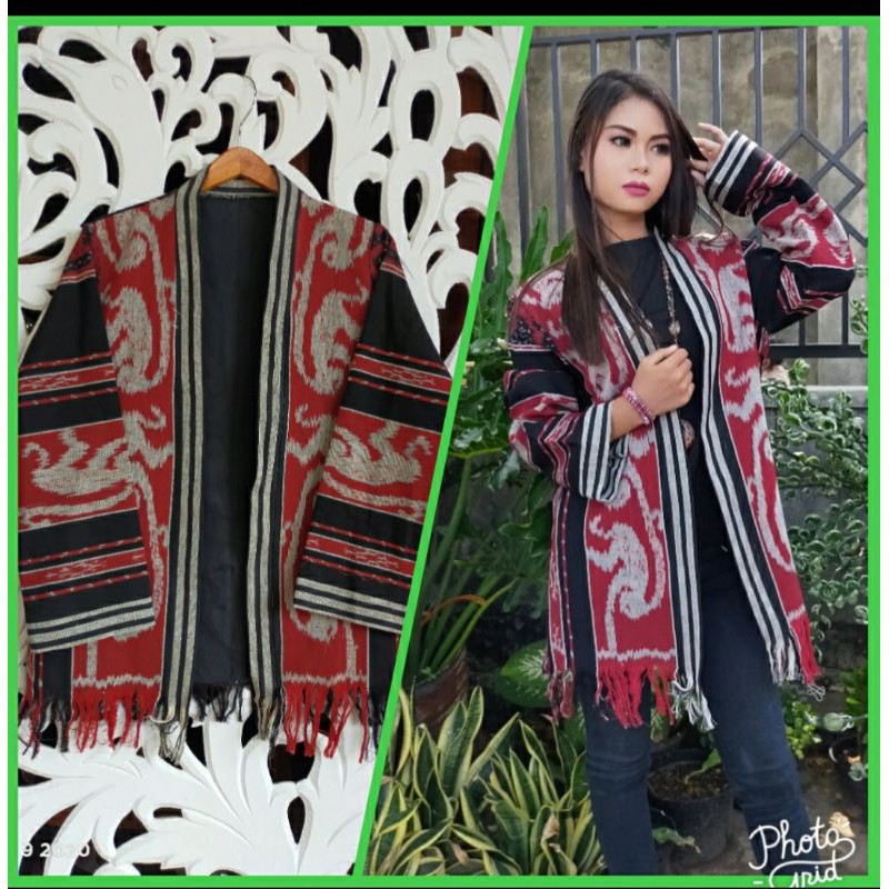 kimono tenun baju tenun jepara outer wanita BTB26