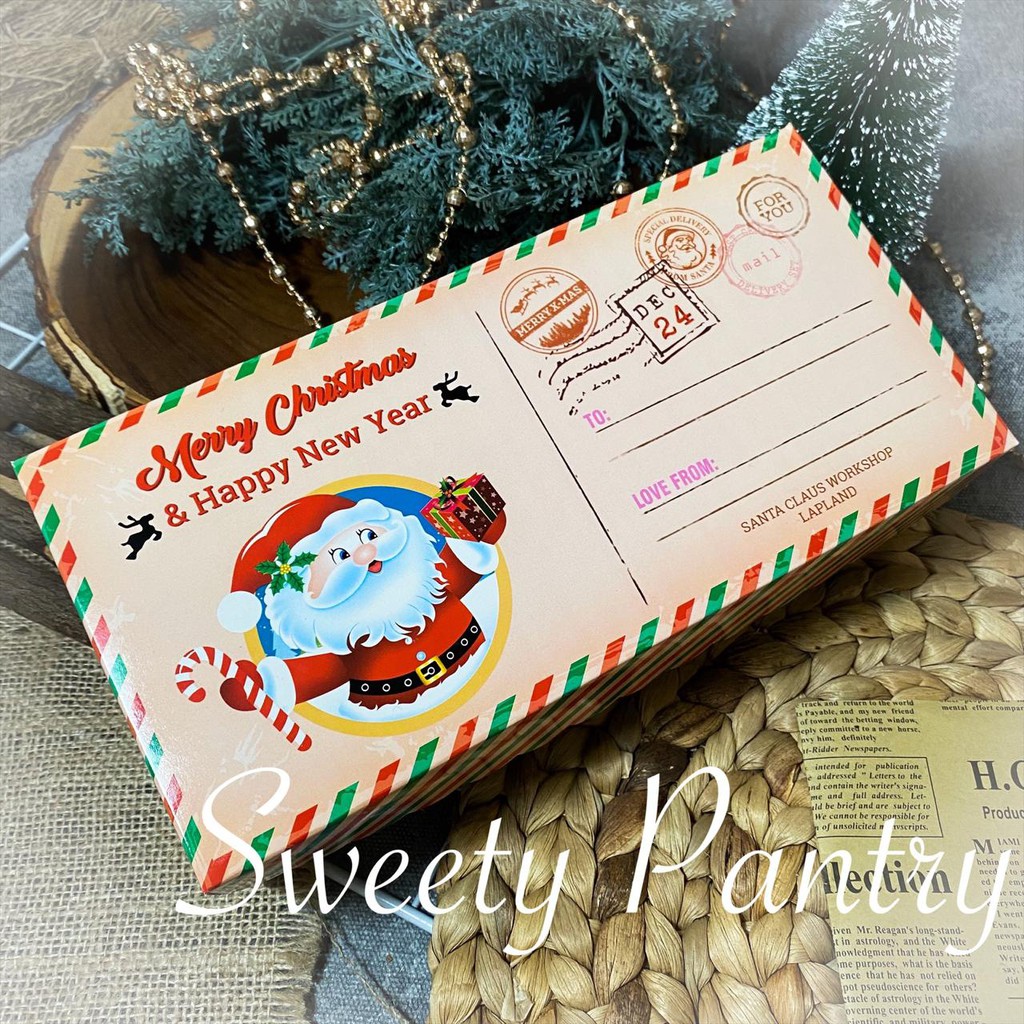 CB natal 251208 Mail dus kue brownies / box bolu gulung 25x12x8cm Mail