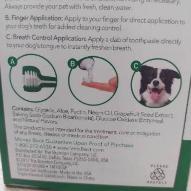 Sikat Gigi Dan Pasta Gigi Anjing Vet S Best Dental Care Kit Shopee Indonesia