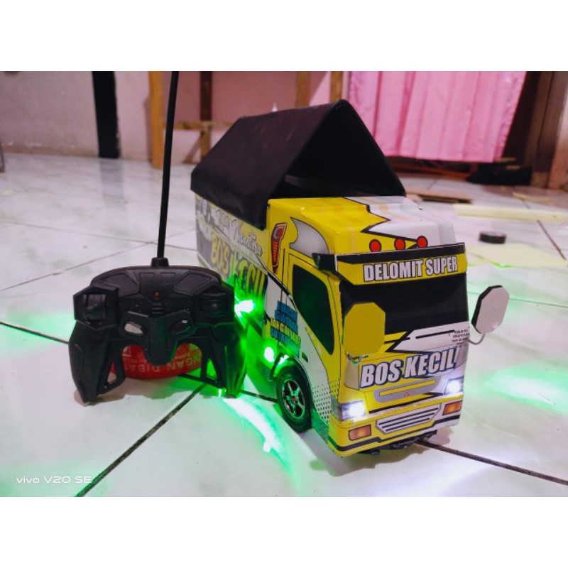 miniatur Truk Oleng Bos kecil truk oleng remote kontrol miniatur truk oleng