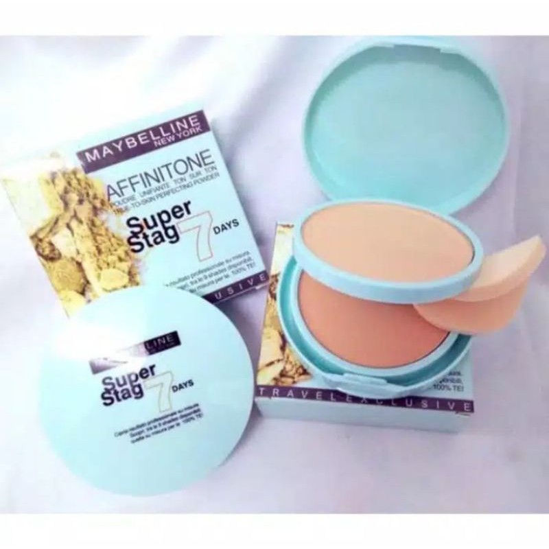 Bedak Maybelline Affinitone 2in1 Super stag Day Powder + Foundation