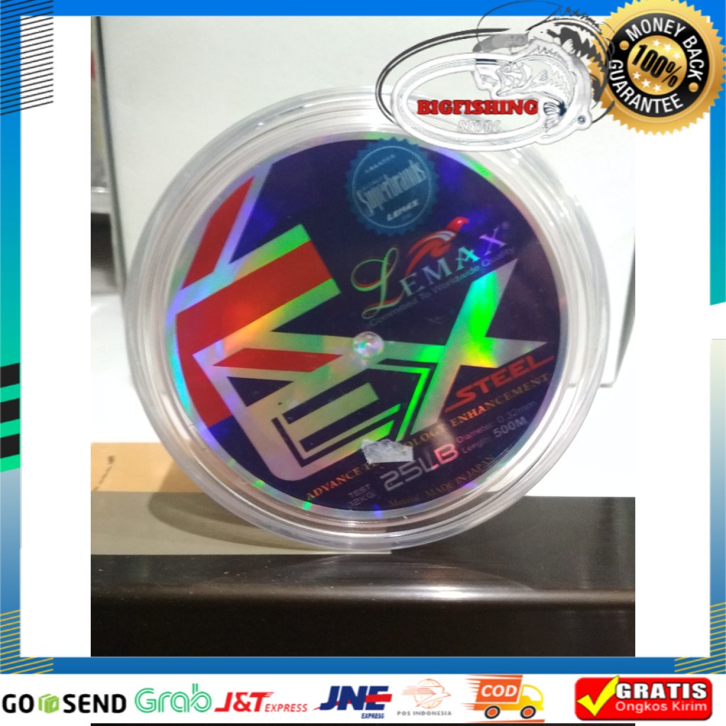 Senar Pancing Lemax Steel Terlaris Ulet Tipis Anti Kusut 25Lb Kualitas TERBAIK