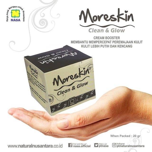 MORISKIN CLEAN AND GLOW NASA,CREAM PENCERAH WAJAH,CREAM WAJAH GLOWING,CREAM PEMUTIH WAJAH