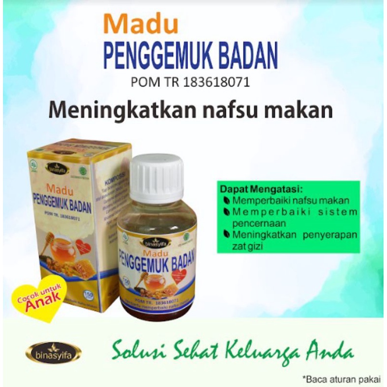 

Cara sehat dapatkan tubuh ideal Madu Penggemuk Badan 100% Alami