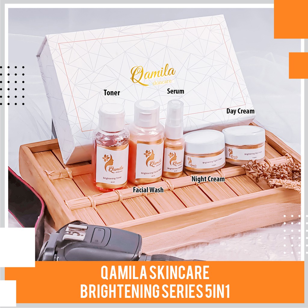 Paket Cream Qamila Skincare Brightening Series 5 in 1 / Original 100% Skincare HALAL BPOM / Perawata