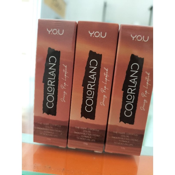 YOU colorland juicy pop lipstik|lipstik puteran you
