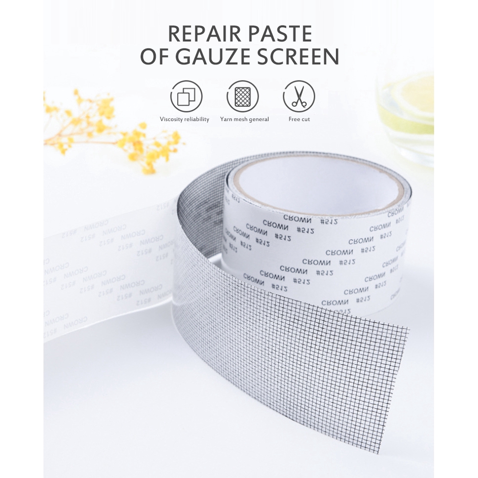 Window Door Screen Patch Repair Kit Cover Mesh Window Hole Repaire Tape Tata Shopee Indonesia