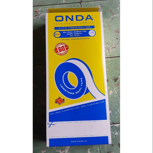 Seal Tape Onda 1 Kotak Isi 60 Pcs