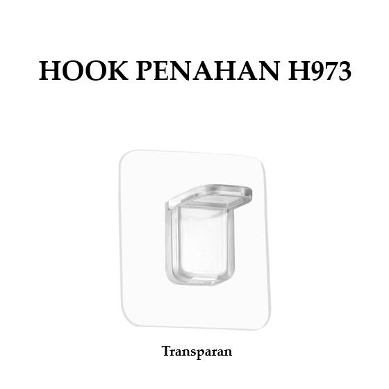 Grosir - H973 Hook Penahan Bawah Laci Lemari / Perekat Dinding Penopang Rak Lemari / Ambalan Sekat Laci